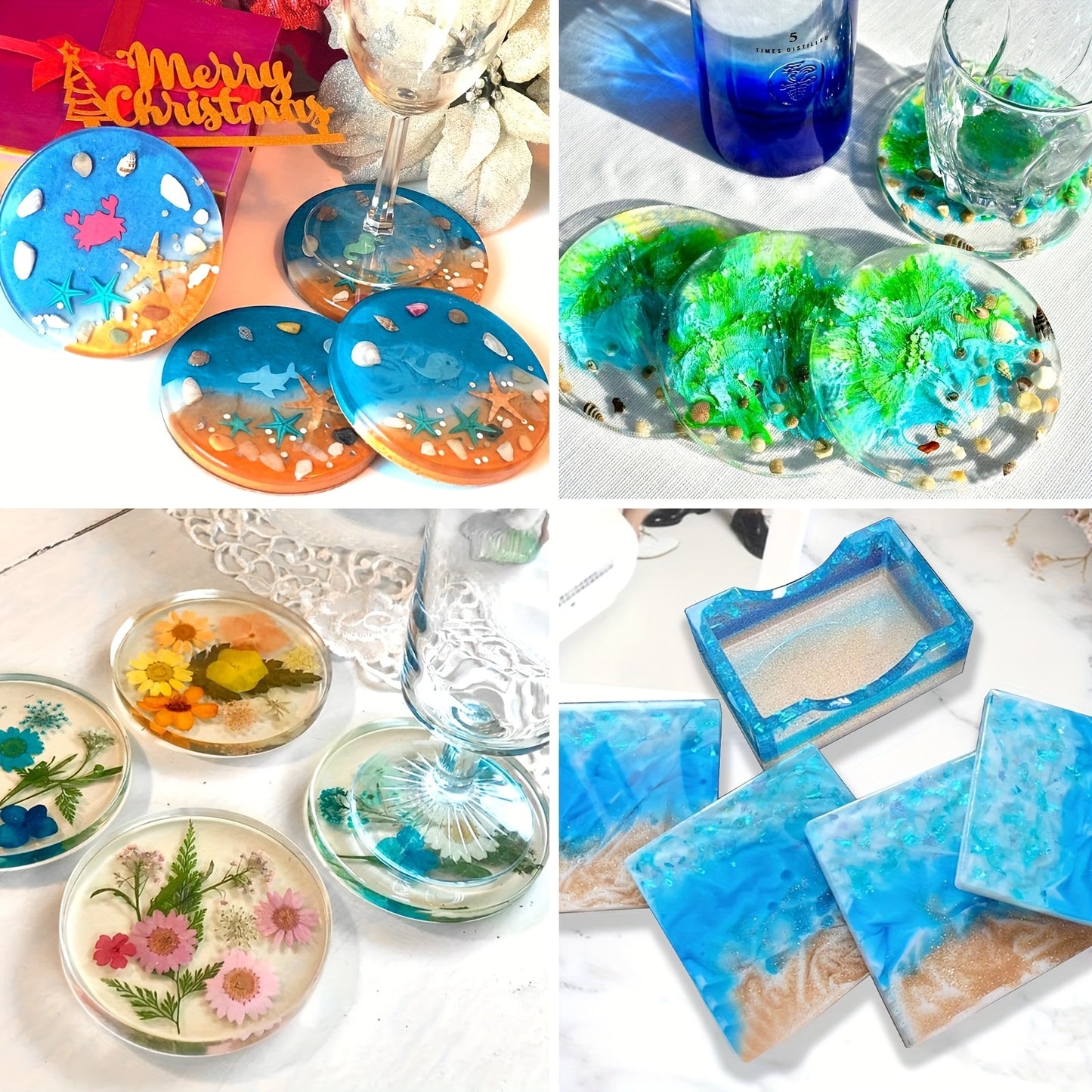 5pcs/Set Resin Molds - Perfect for Home Decorations & Storage Boxes!