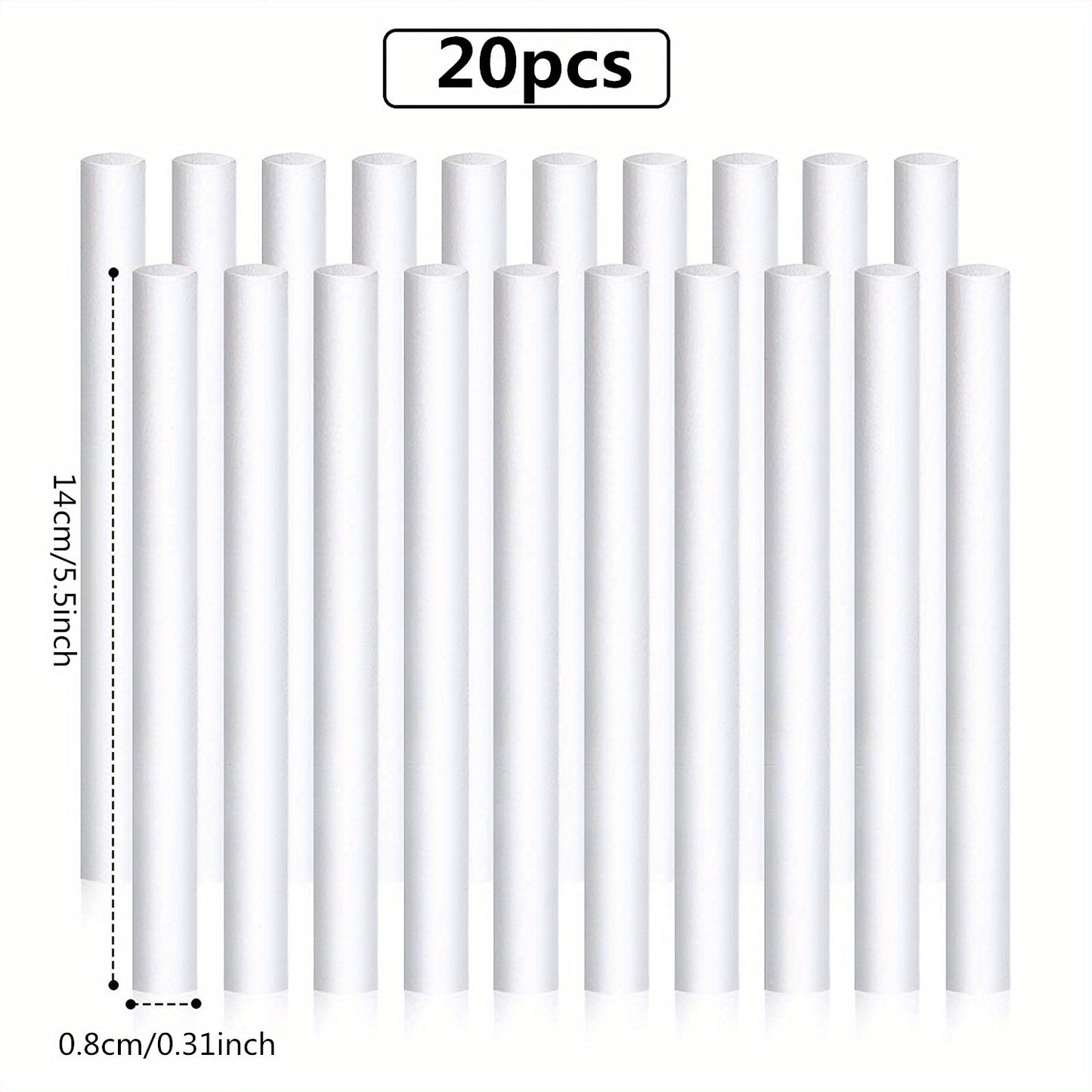 20-Piece Universal Filter Refill Sticks: Improve Your Portable USB Mini Humidifier/Car Diffuser Now!