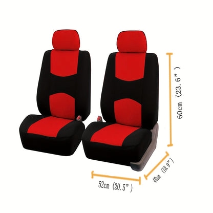 Upgrade Your Car's Interior with this Universal Seat Cover Set - 4pcs, Multi-color, 2mm Sponge!