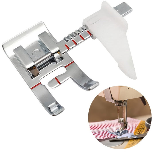 Upgrade Your Sewing Machine with This Adjustable Guide Presser Foot - Perfect for All Low Shank Sewing Machines!