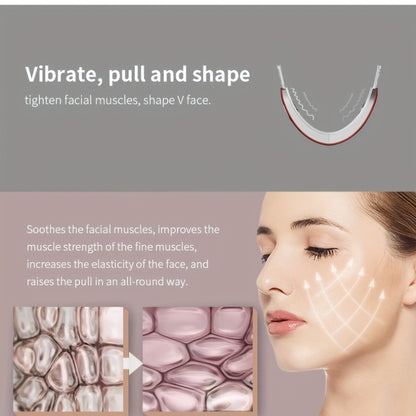 V Face Lifting Belt: LED Photon Therapy & Vibration Device - Get a Slimmer, More Youthful Look Instantly!