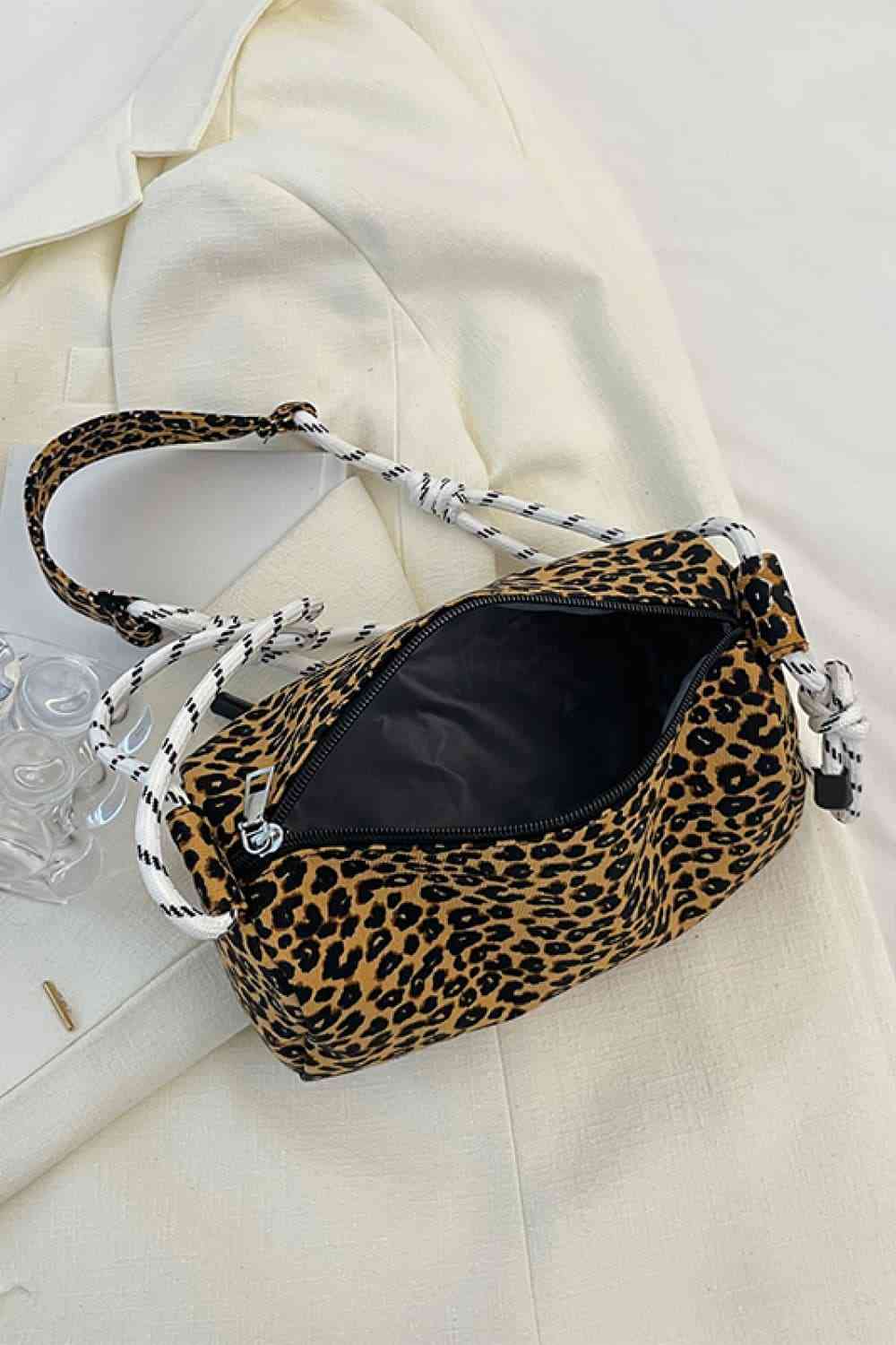 Animal Print Nylon Handbag