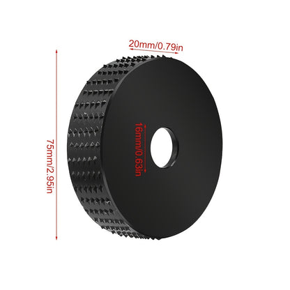 Unique Spikes Aperture 16MM Angle Grinding Disc for Woodworking Sanding and Shaping Rotary Wheel