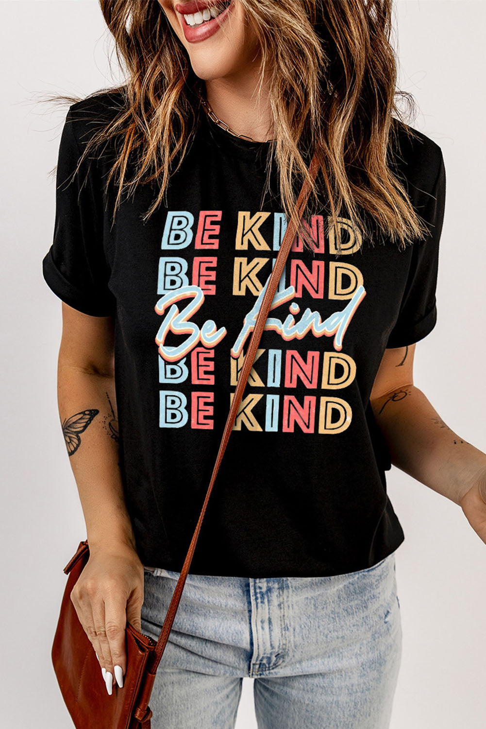 BE KIND T-shirt graphique à manches courtes