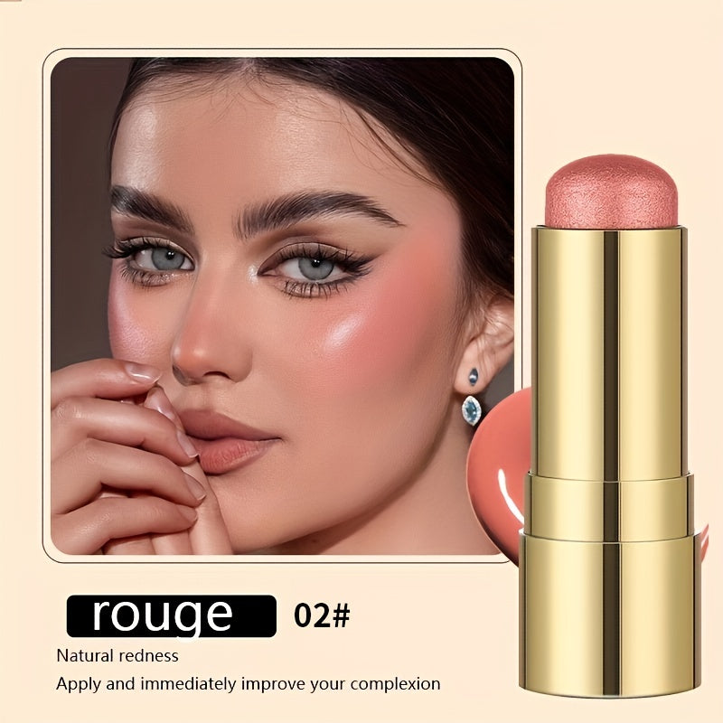 Bâton de Blush multifonctionnel à reflets 7 couleurs, bâton de maquillage contour et éclaircissant pour joues Rouge, crème de Base, cosmétiques 