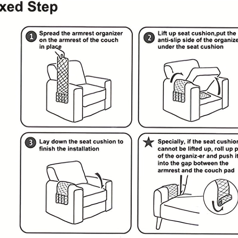 5-Pocket Sofa Armrest Organiser: Keep Your Remotes, Books, Magazines, Glasses & More in One Convenient Spot!