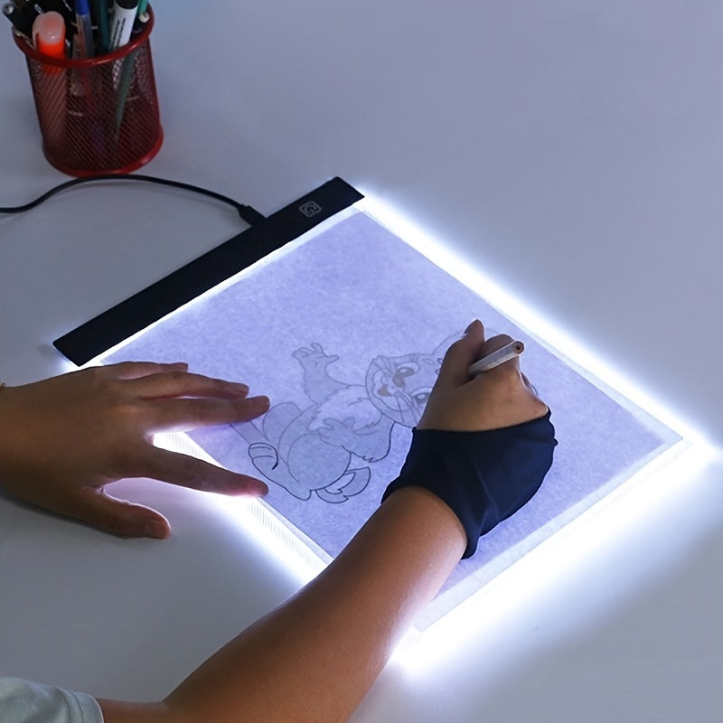 Tableau de copie de dessin LED de taille A5 : jouet pour enfants à dessiner, bloc lumineux à intensité variable à 3 niveaux pour l'apprentissage éducatif et le plaisir ! 