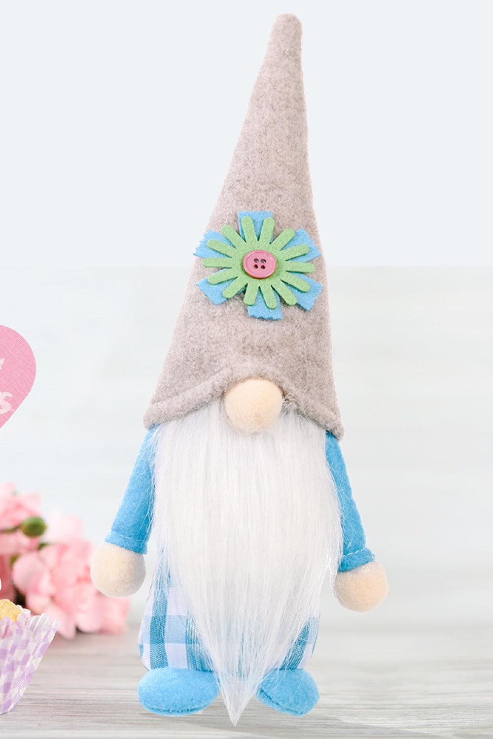 Paquete de 2 gnomos sin rostro con sombrero puntiagudo para el día de la madre