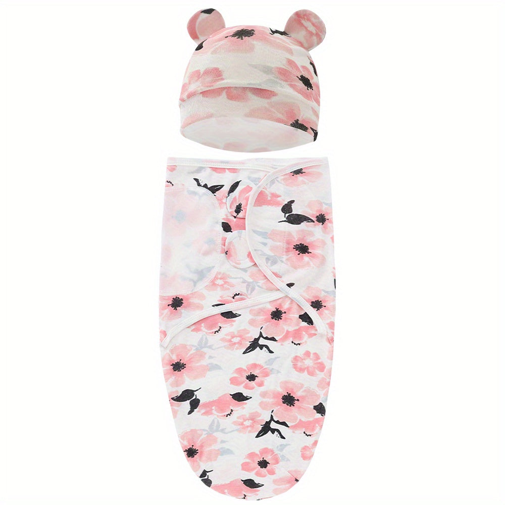 The Perfect Swaddling Solution for Newborns: 1 Set of Small & Medium-Sized Swaddling Sleeping Bags for 0-6 Months!