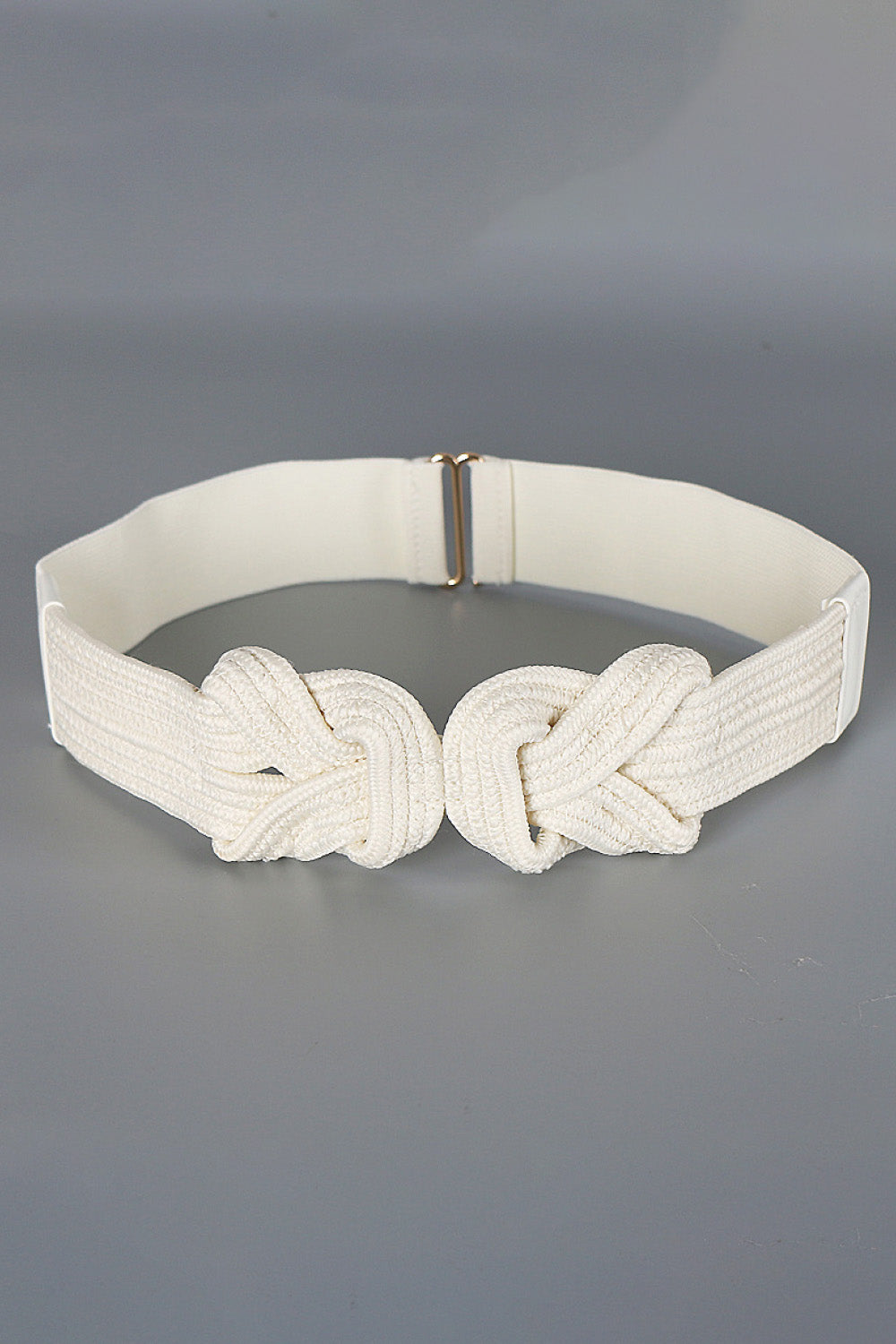 Ceinture élastique large en cuir PU