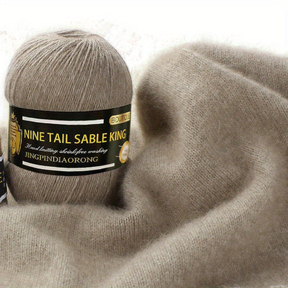 8 rolls/pack Hand-Knitted Mink Wool Cashmere Scratch Scarf - Medium-Thick, Soft and Warm Sweater Wool Ball