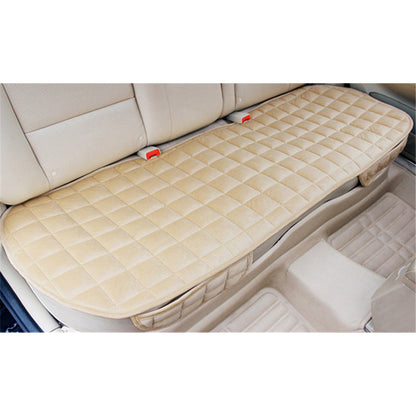 1pc Or 2pcs Or 3pcs Plush Plaid Thicken Warm Car Seat Cushion Pad Car Seat Protector Car Front Rear Seat Covers For Car SUV Truck Car Accessories