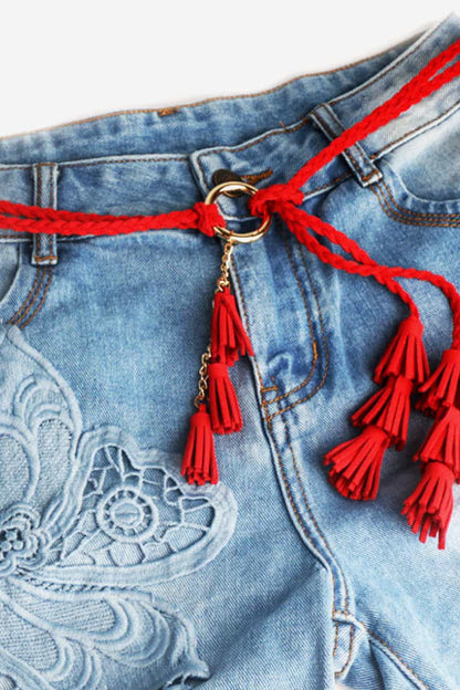 Braid Belt with Tassels