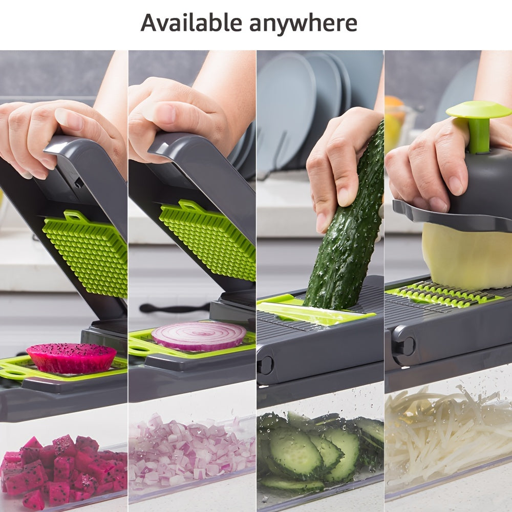 14-in-1 Vegetable Chopper: Effortlessly Slice, Dice, and Chop Veggies in Seconds!