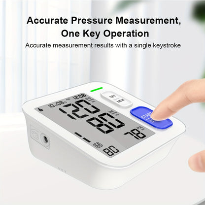 Accurate Blood Pressure Monitors For Home Use - 9-17'' Adjustable Large Cuff, Oversized Operation Button & 3.9'' Backlit LCD, Smart Automatic BP Machine With USB Cable