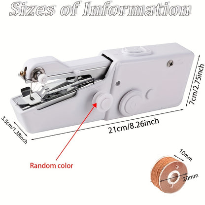 1PC Handheld Sewing Machine Mini Sewing Machines,Portable Sewing Machine Quick Handheld Stitch Tool For Fabric, Cloth, Clothing (battery Not Included)