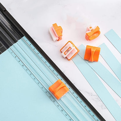 Upgrade Your Paper Cutter with 2pcs Orange Replacement Blades - Perfect for A4 Kraft Paper Cutting!