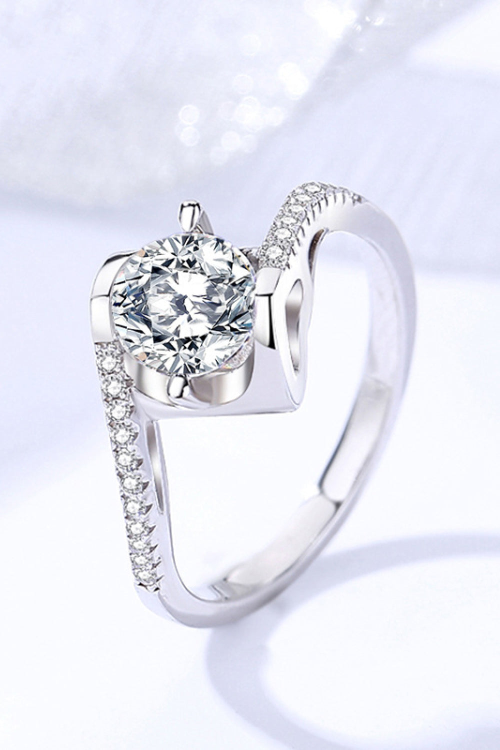 Bague Moissanite en argent sterling 925 Darling You