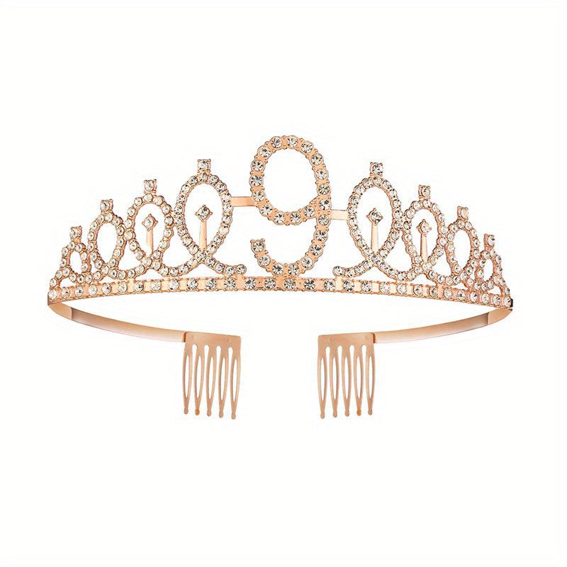 1 pièce, couronne d'anniversaire du 3e au 18e anniversaire, couronne de cristal, décoration d'anniversaire, fournitures de fête de joyeux anniversaire, décoration d'anniversaire, décoration de fête, fournitures de fête 