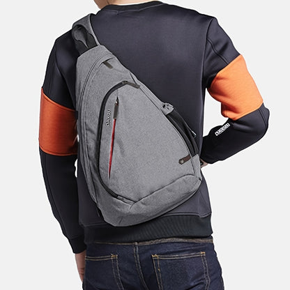 1pc Men's Large Capacity Chest Bag Casual Sports Zipper Organizer With USB Port Versatile Multifunction Crossbody Bag