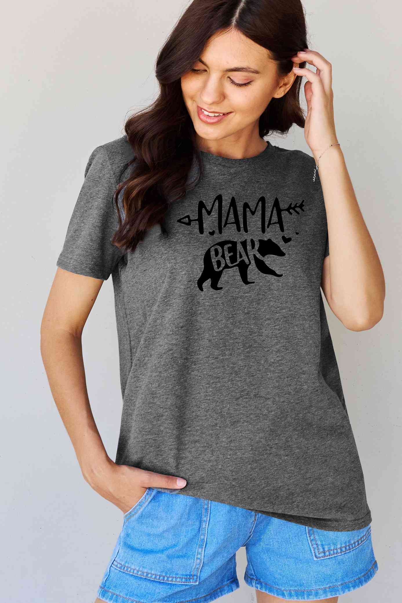 Simply Love Full Size MAMA BEAR Graphic Cotton T-Shirt