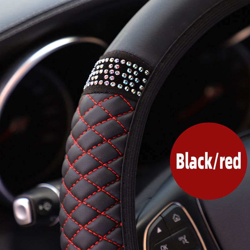 Upgrade Your Car's Interior with a Luxurious Soft Leather Steering Wheel Cover!