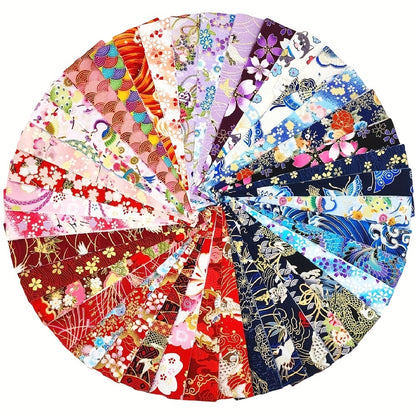 40pcs Precut Quilting Bronzing Fabric Cotton Craft DIY Handmade Doll Clothes - Perfect for Patchwork DIY Handmade Craft Sewing!