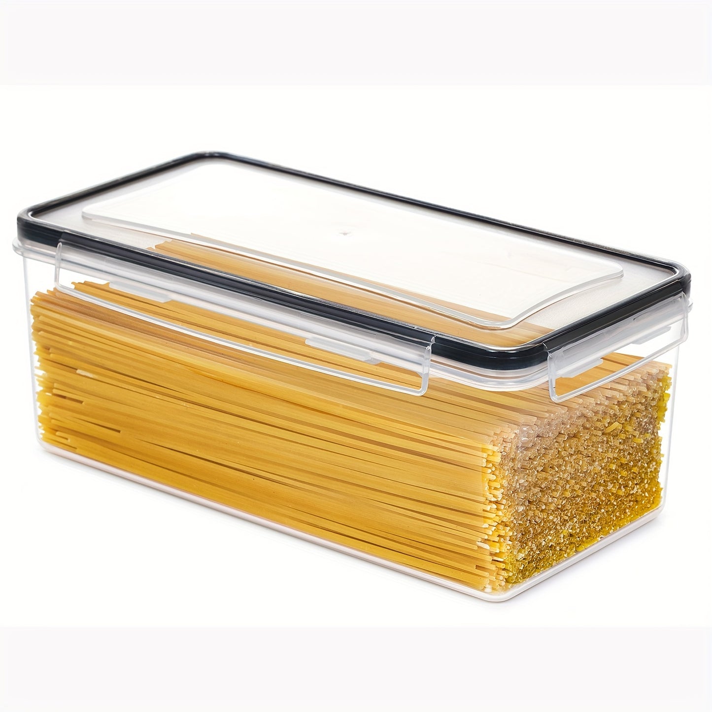 1/2/3pcs Airtight Food Storage Containers With Lids 3.2L, Plastic Spaghetti Container, PP Material BPA Free Kitchen Pantry Organization And Storage