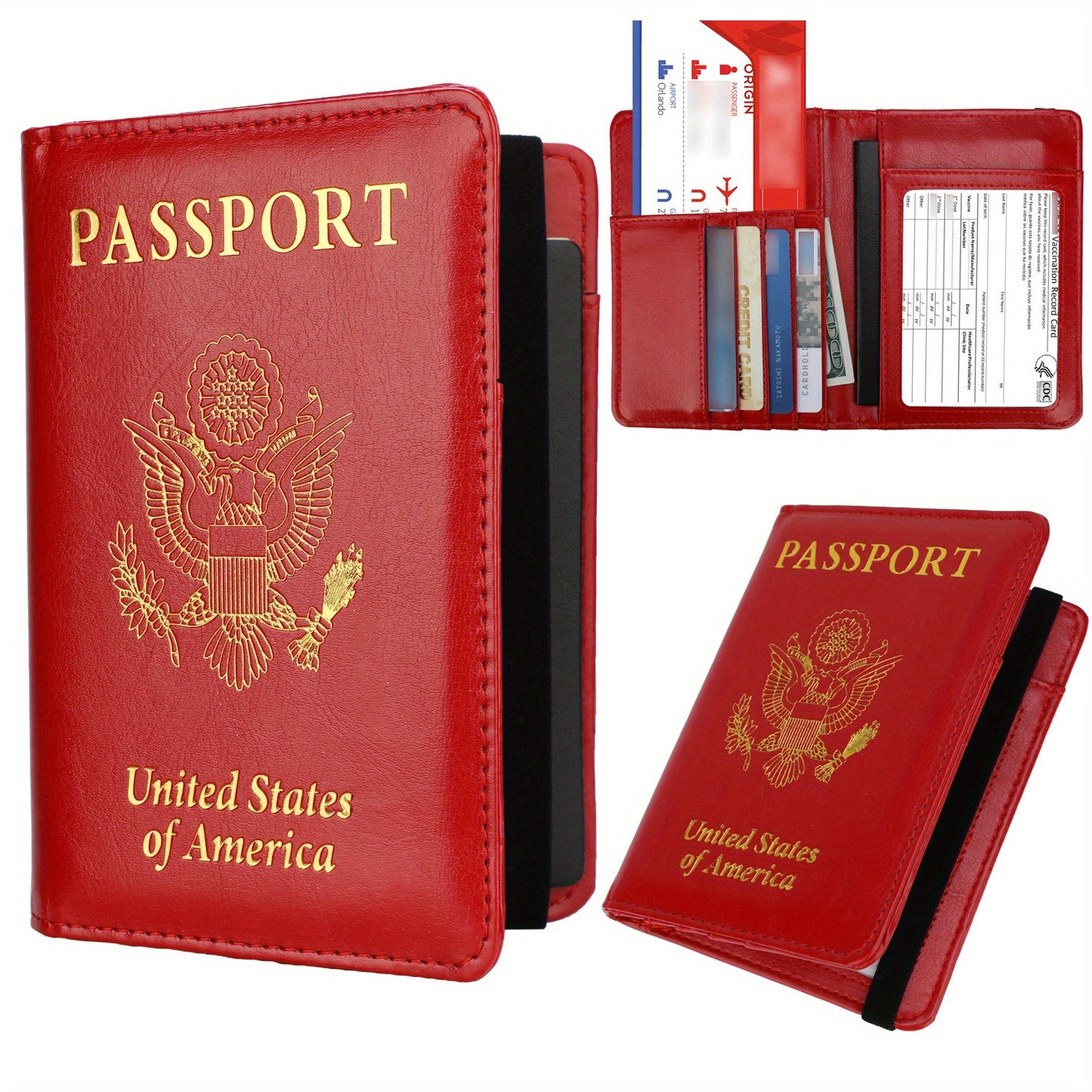 Travel In Style: Passport & Vaccine Card Holder - The Perfect Combo for Your Next Adventure!