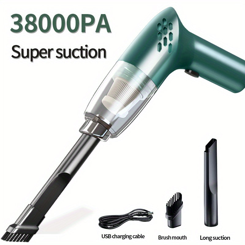 Wireless Portable Hand-held Car Vacuum - Super Suction, High-Power, Quality Assured Mini-Vacuum for Indoor & Outdoor Use