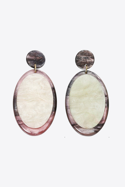 Boucles d’oreilles en acrylique en forme de larme