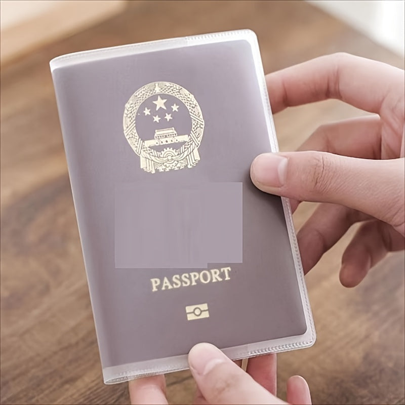 1pc Durable Lightweight Waterproof Passport Cover - Keep Your Documents Dirt-Free and Protected on the Go!