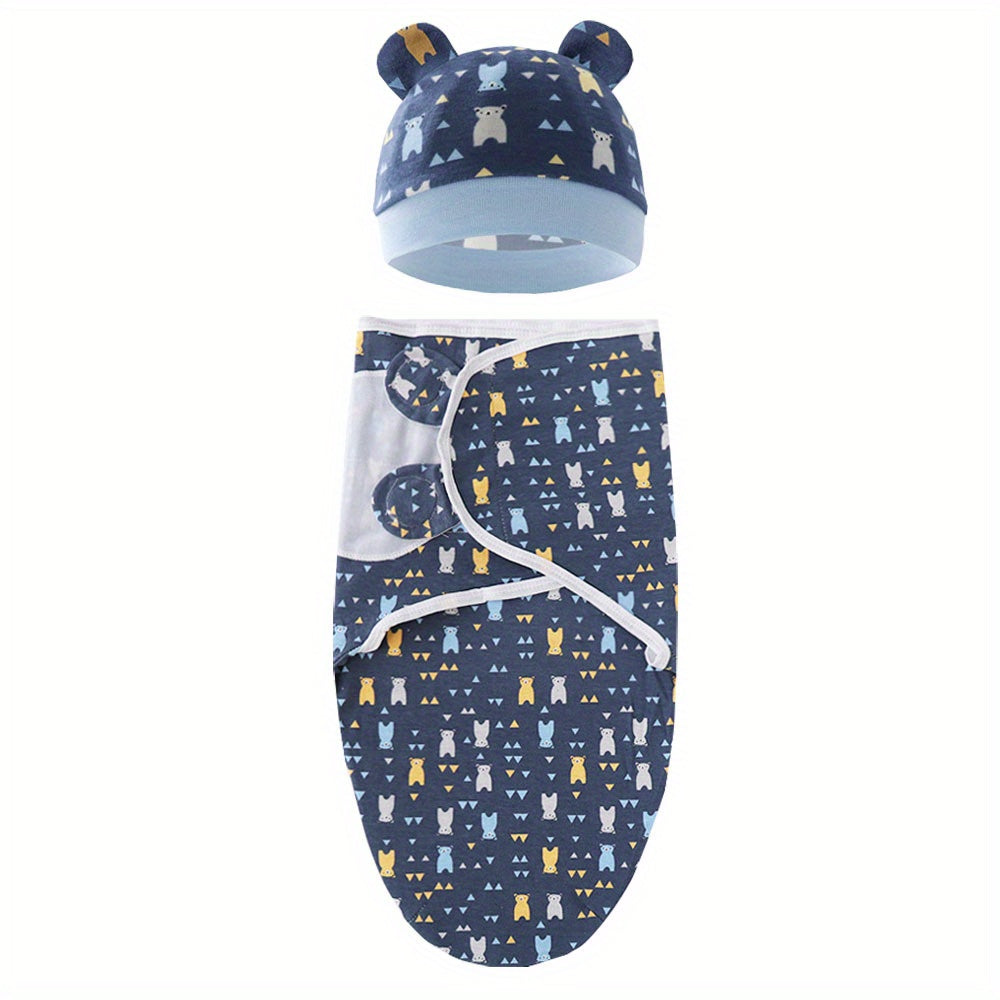 The Perfect Swaddle for Newborns: 1 Set of Adjustable Swaddling Sleeping Bags for 0-6 Months, Preventing Startle Reflex in Boys and Girls!