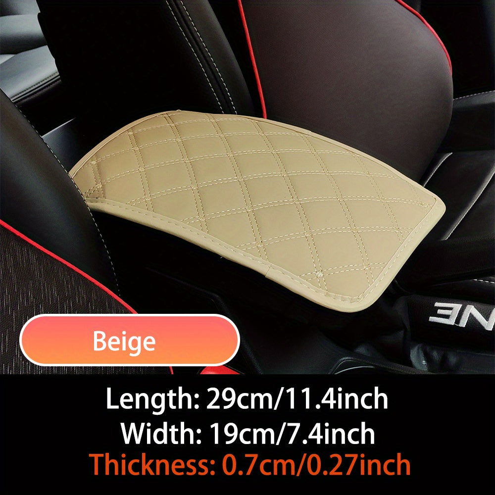 Upgrade Your Car Comfort with this Universal Artificial Leather Car Armrest Mat!