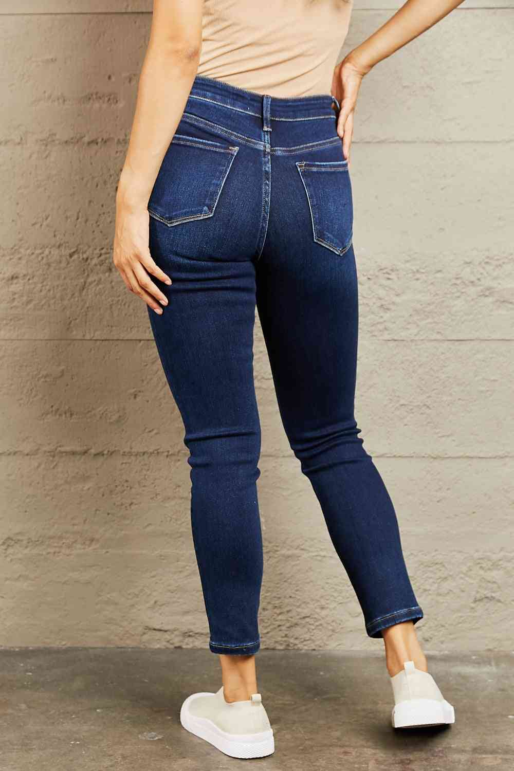 Jean slim taille mi-haute BAYEAS