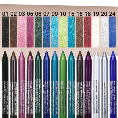 1pcs Long-lasting Waterproof Not Blooming Eyeliner 14 Color Eyeliner Eye Shadow Pen Cosmetics Makeup Tools