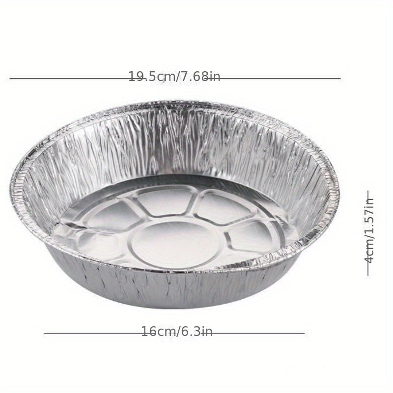 50pcs Aluminum Foil Pans For Air Fryers And Ovens, Tin Foil Paper Liners, Baking Trays, Greaseproof Tinfoil Bowls, Produced By Tkachun Technology