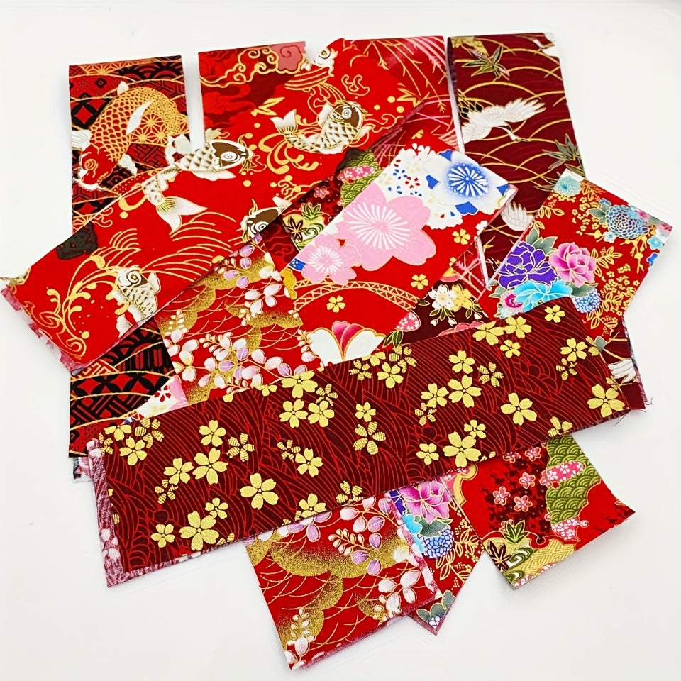 40pcs Precut Quilting Bronzing Fabric Cotton Craft DIY Handmade Doll Clothes - Perfect for Patchwork DIY Handmade Craft Sewing!