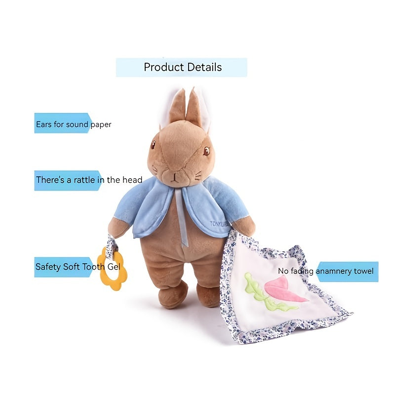 1pc Plush Soothing Towel Baby Pacifier Doll Infant Saliva Towel Can Be Imported To Pacify Rattle