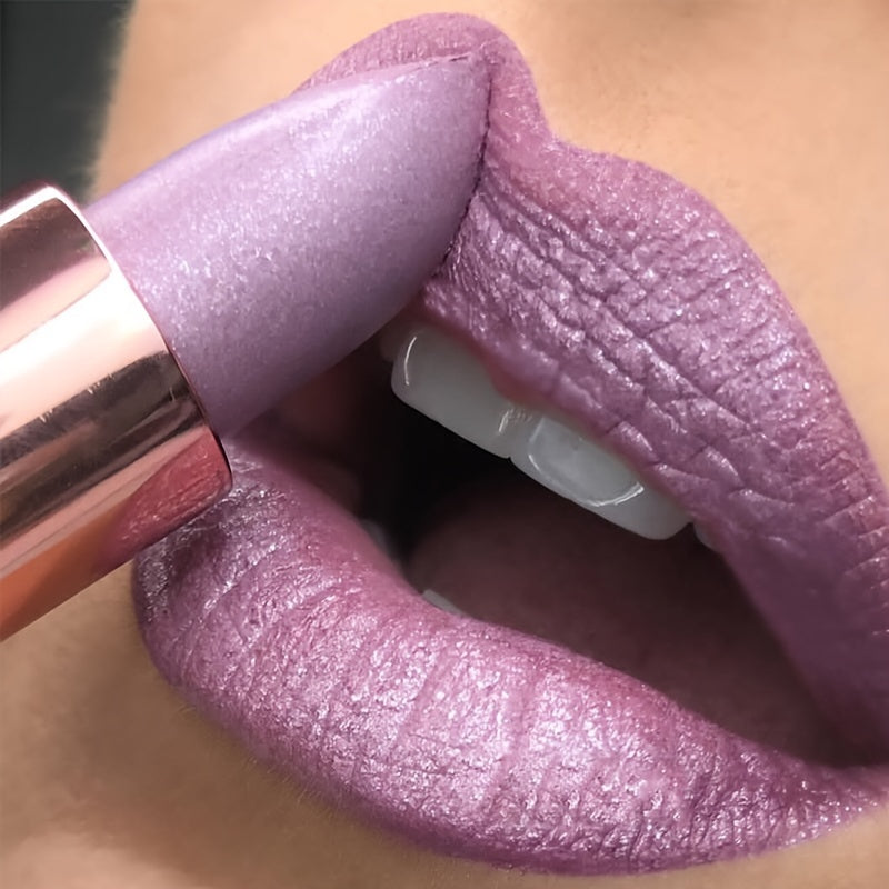 Waterproof Long-Lasting Matte Velvet Liquid Lipstick with Glitter and Color-Changing Temperature Effect