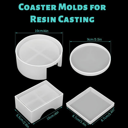 5pcs/Set Resin Molds - Perfect for Home Decorations & Storage Boxes!