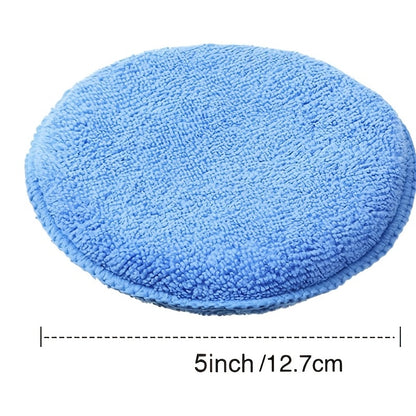 12 Pack of Blue Microfiber Wax Applicator Pads - Perfect for a Shiny Finish!