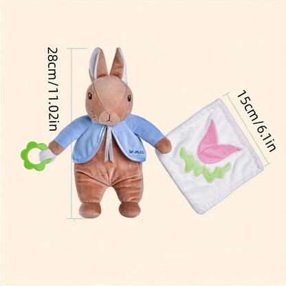 1pc Plush Soothing Towel Baby Pacifier Doll Infant Saliva Towel Can Be Imported To Pacify Rattle