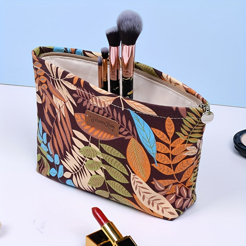 Stylish Leopard Print Makeup Bag - The Perfect Travel Cosmetic Pouch for Organizing Your Essentials!