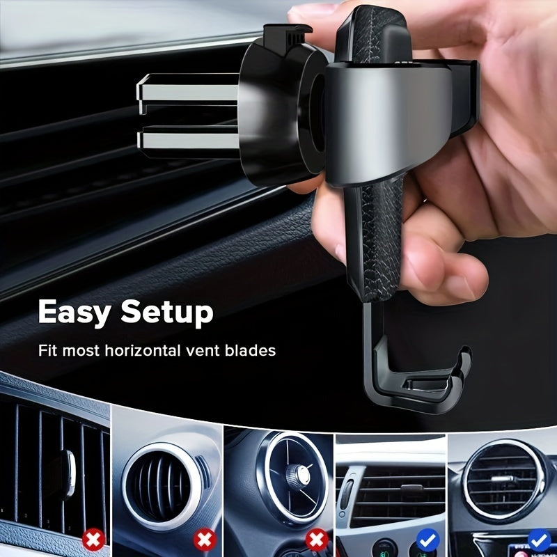 Universal Gravity Auto Phone Holder: Securely Mount Your Mobile Phone Anywhere!