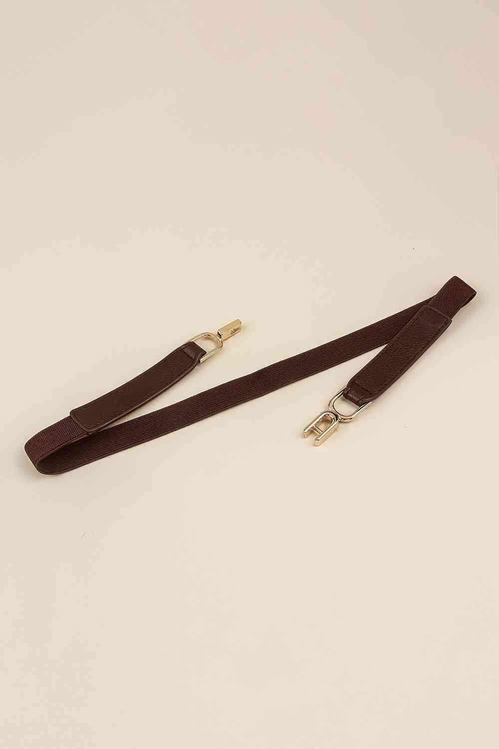 Alloy Buckle Elastic Belt