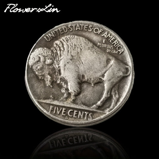 1pc Antique United States Buffalo Coin for Decorative Collection - Unique and Timeless Piece