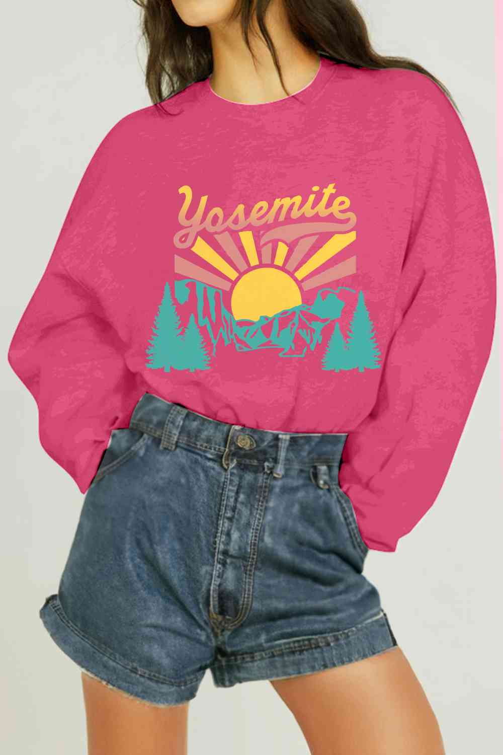 Simply Love Simply Love Full Size YOSEMITE Graphic Sweatshirt