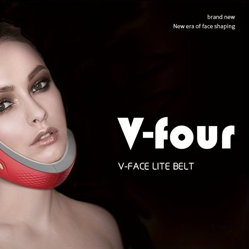 V Face Lifting Belt: LED Photon Therapy & Vibration Device - Get a Slimmer, More Youthful Look Instantly!