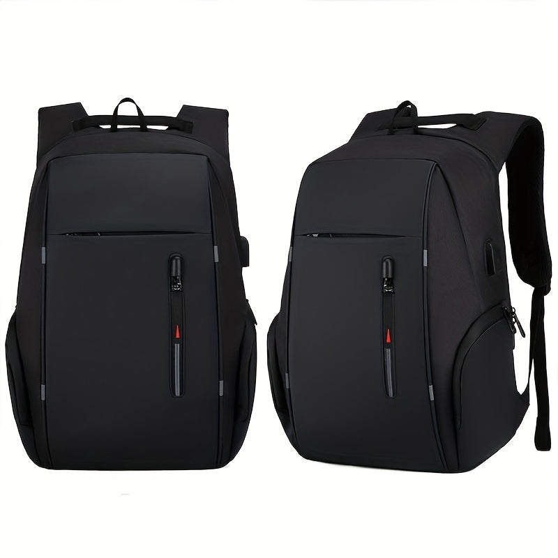 1pc Men's Anti-theft Bag Laptop Backpack, Large Capacity Business Bag For Travel, USB Charging Backpack